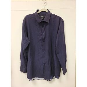 Jones New‎ York Signature Dress Shirt Mens XL 17-17.5 34/35 Slim Fit Pattern